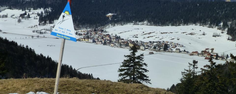 La Sagne, vue de la Bosse des Neigeux. [RTS - Jeanmarc Fasnacht]