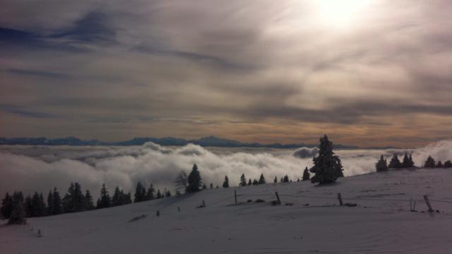 Il a neigé au Chasseron (VD). [MARTIAL BROYE]