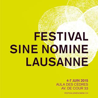 L'affiche de la 8e édition du Festival Sine Nomine. [festivalsinenomine.ch]