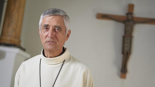 Monseigneur Jean-Marie Lovey est l'évêque du diocèse de Sion depuis le 28 septembre 2014. [Keystone - Sedrik Nemeth]