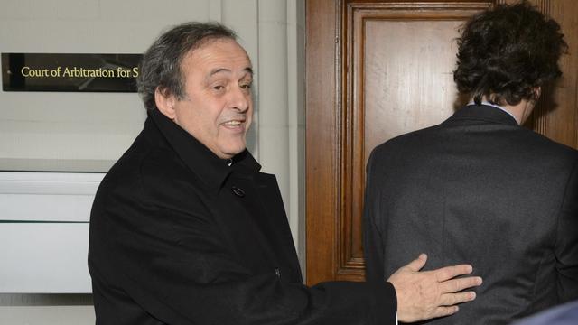 Michel Platini est venu plaider sa cause mardi à Lausanne. [Laurent Gillieron]