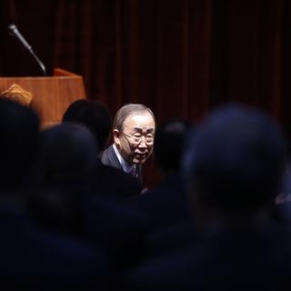 Ban Ki-moon a été désinvité mercredi de sa visite en Corée du Nord. [Kim Hong-Ji]