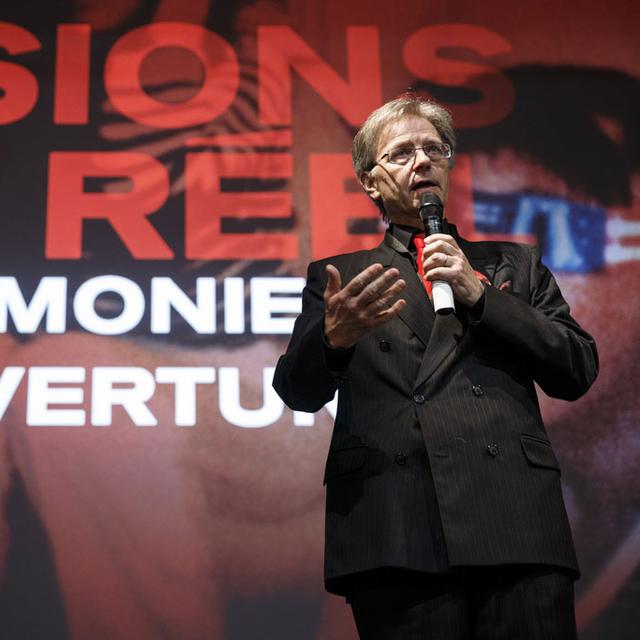 Claude Ruey lors de la cérémonie d'ouverture de l'édition 2014 de "Visions du réel". [Keystone - Valentin Flauraud]