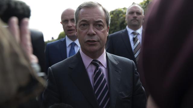 Nigel farage, leader de l'UKIP. [key - AP Photo/Matt Dunham]