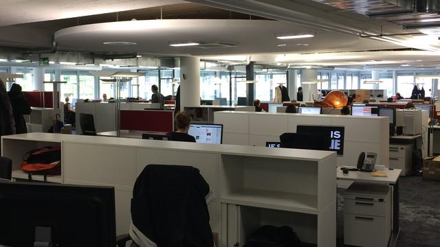 Newsroom de Ringier Romandie à Lausanne. [RTS - Michel Eymann]