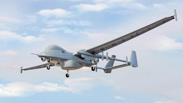 Un drone israélien. [EPA/Israel aerospace industries/Keystone]