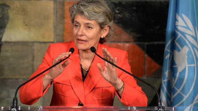 La directrice de l'Unesco, Irina Bokova. [AFP - Pierre Andrieu]