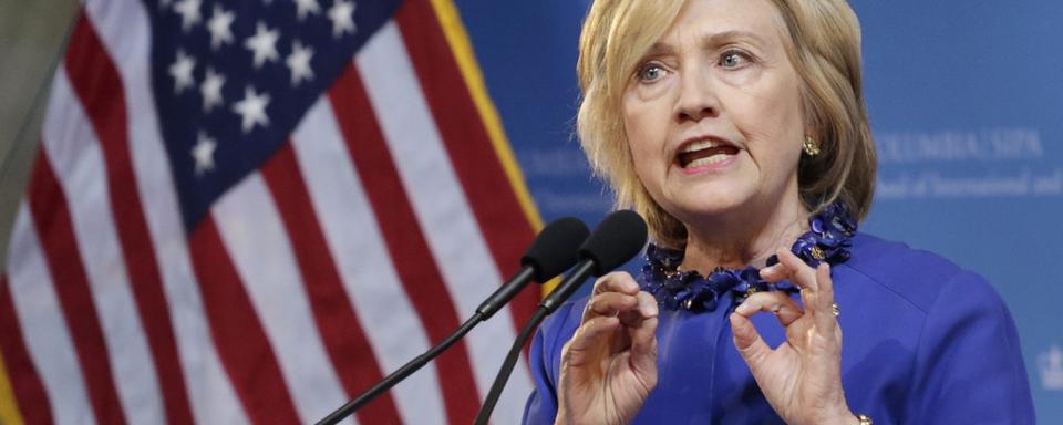 Hillary Clinton embarrassée par le livre "Clinton cash" [key - AP Photo/Mark Lennihan]