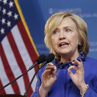 Hillary Clinton embarrassée par le livre "Clinton cash" [key - AP Photo/Mark Lennihan]