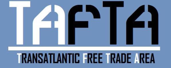 Logo de Transatlantic free trade area. [Twitter]