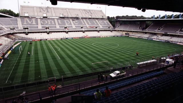 Le stade de la Mosson à Montpellier accueillera les entraînements de l'équipe de Suisse durant l'Euro 2016. [Keystone - Bernd Weissbrod]