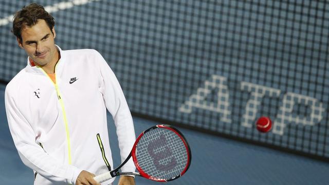 Federer n'a pas trop forcé pour venir à bout de Richard Gasquet. [Ali Haider]