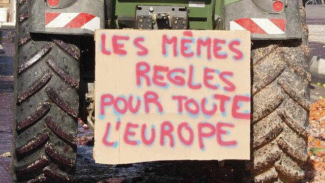 La situation des agriculteurs européens n'est pas rose. [EPA/Keystone - Guillaume Horcajuelo]