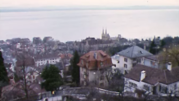 Ville de Neuchâtel en 1974 [RTS]