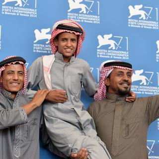 Les acteurs du film "Theeb" de Naji Abu Nowar. [AFP - Tiziana Fabi]