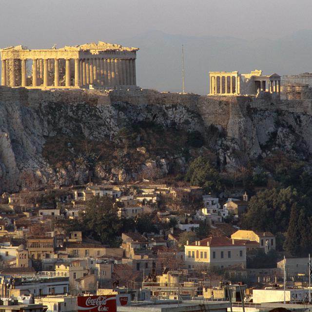 Athènes: l'Acropole et le quartier de Plaka. [Wolfgang Kunz]