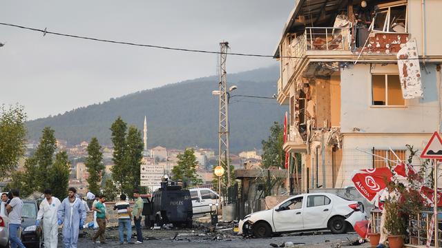 Une explosion a eu lieu dans un poste de police à Istanbul. [AP Photo/Akin Celiktas]