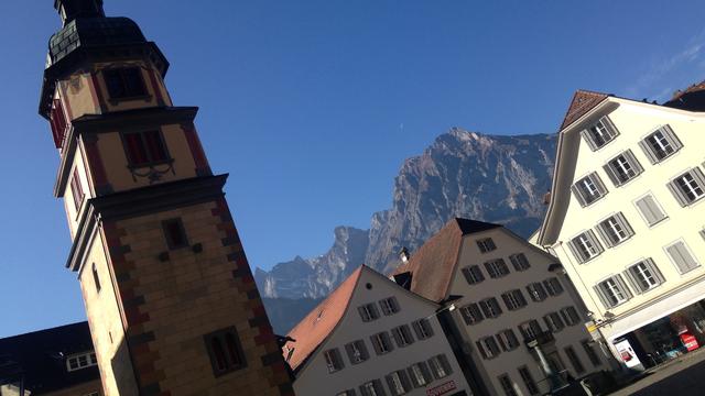 Le village d'Altdorf dans le canton d'Uri. [RTS - Rouven Gueissaz]