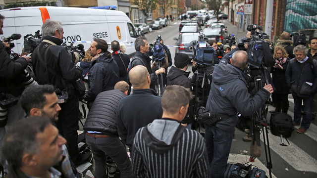 Les médias ont été tenus à l'écart lors des perquisitions dans la commune bruxelloise de Molenbeek. [AFP]