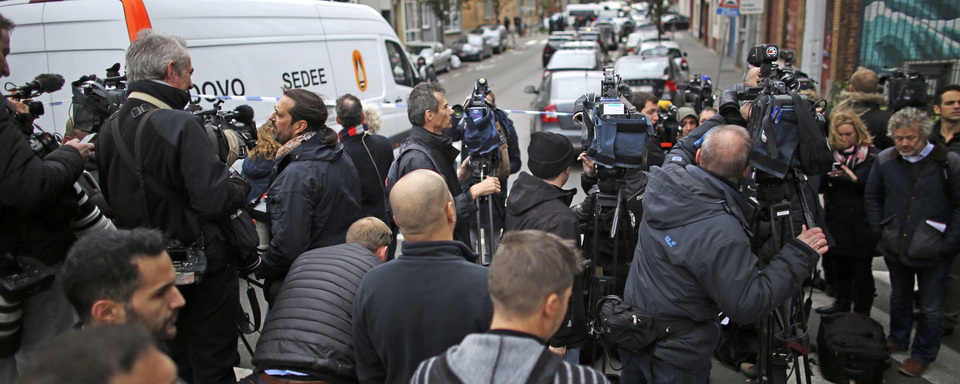 Les médias ont été tenus à l'écart lors des perquisitions dans la commune bruxelloise de Molenbeek. [AFP]