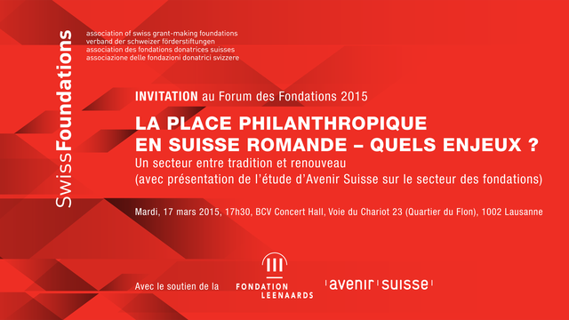 Forum des Fondations 2015. [SwissFoundations]