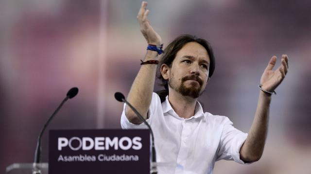 Pablo Iglesias, 36 ans, le charismatique leader du parti Podemos espagnol. [Dani Pozo]