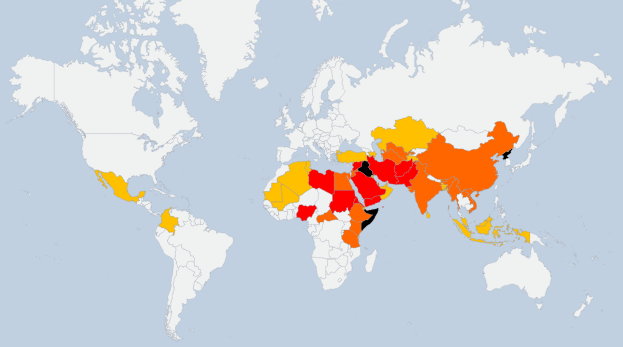 L'"index de persécution mondiale" de l'ONG Portes ouvertes