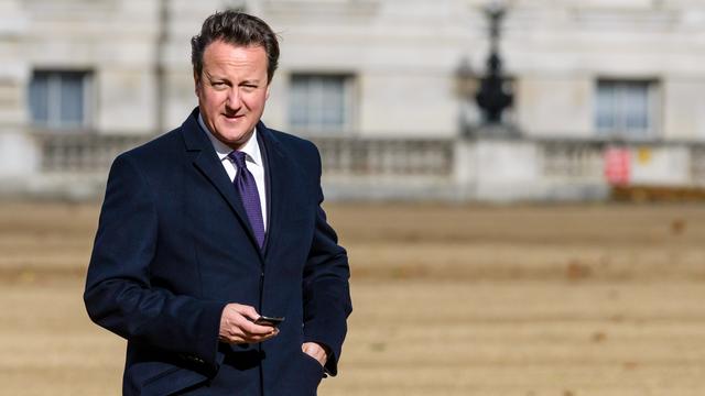 Le Premier ministre britannique David Cameron a reçu un appel très étrange. [Julie Edwards / NurPhoto]