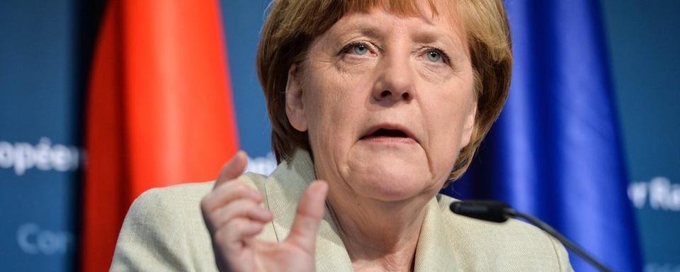 La Chancelière allemande Angela Merkel a annoncé que l'UE allait tripler le budget de l'opération Triton en Méditerranée. [EPA/STEPHANIE]