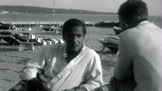 Le cinéaste Nikos Papatakis à Cannes en 1963. [RTS]