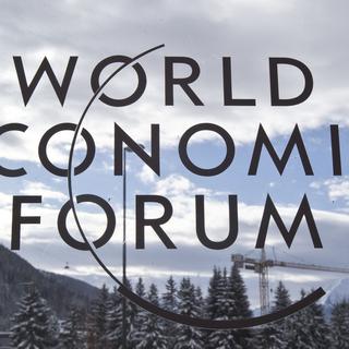 Vue sur les montagnes de Davos depuis le site du WEF. [Michel Euler]