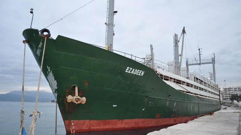 Une photo du cargo Ezadeen à la dérive depuis que l'équipage l'a abandonné. (marinetraffic.com) [Evangelos Patsis]