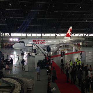 Swiss a présenté le Bombardier C-Series. [RTS - Rouven Gueissaz]