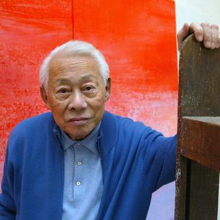 Le peintre Zao Wou-Ki dans son atelier. [AFP - François Guillot]