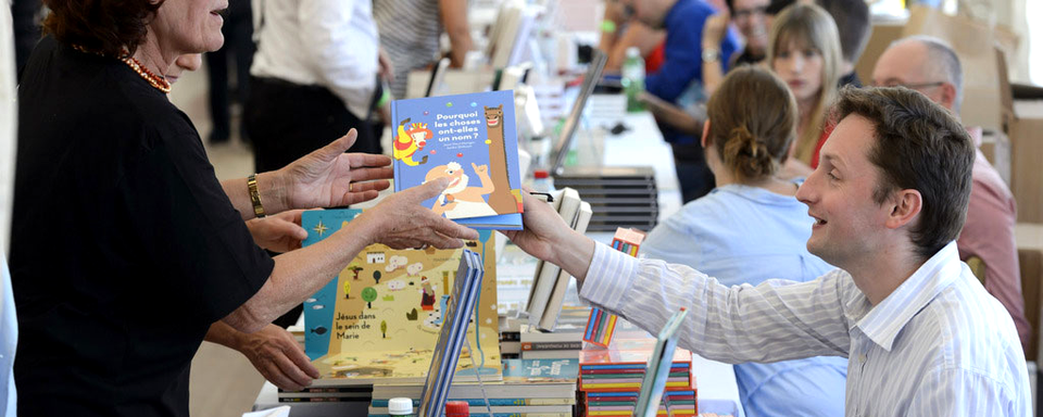 L'édition 2014 du Livre sur les quais. [Keystone - Laurent Gilliéron]