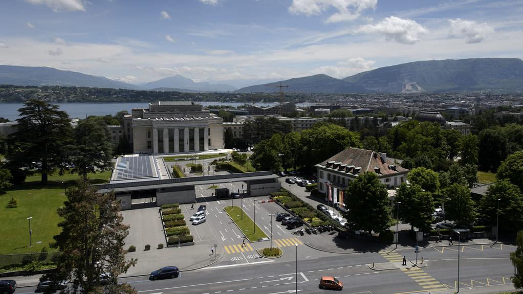 Le Palais des Nations, siège de l'ONU à Genève. [Keystone - Martial Trezzini]