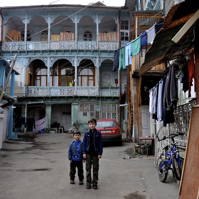 Dans la vieille ville de Tbilissi. [Dominique de Rivaz]