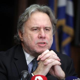 Le ministre grec chargé de la Réforme administrative, George Katrougalos. [EPA/Keystone - Simela Pantzartzi]