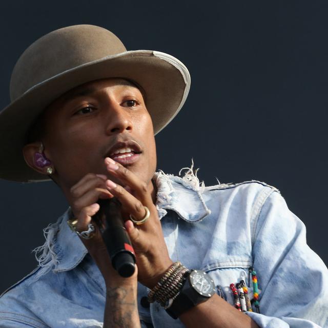 Pharrell Williams, lors d'un concert en juillet 2014. [Joel Ryan]