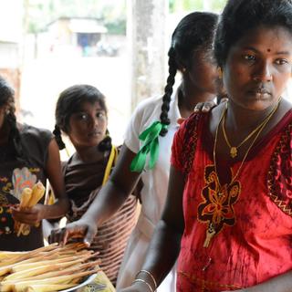Des habitantes de Jaffna, au Sri Lanka. [RTS - Sébastien Farcis]