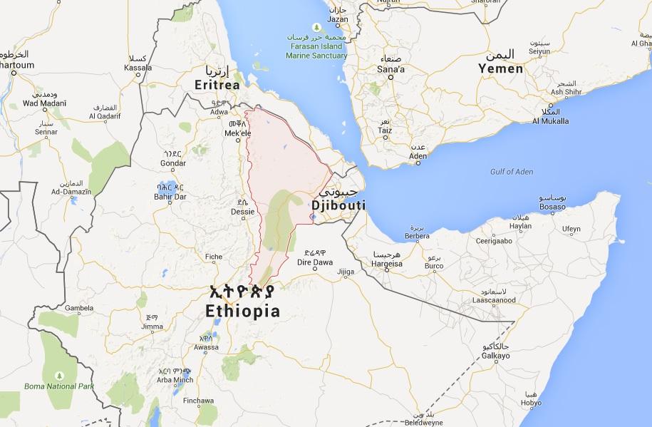 La région de l'Afar en Ethiopie. [Google Maps]
