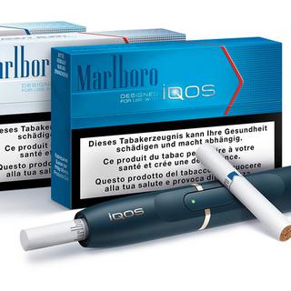 La cigarette qui chauffe le tabac, innovation lancée par Philip Morris. [Keystone - Photopress/Philip Morris SA]