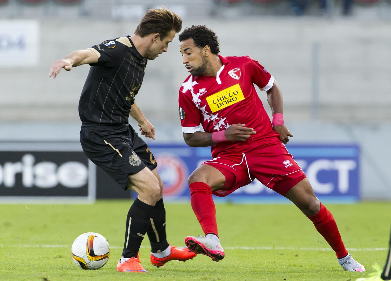 Le maître à jouer du FC Sion, Carlitos, a une nouvelle fois signé une performance de choix. [EQ Images - Pascal Muller]