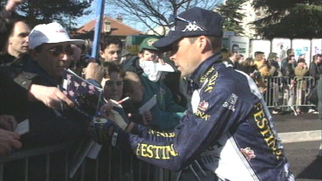 Laurent Dufaux en 1998, peu avant le scandale Festina. [RTS]