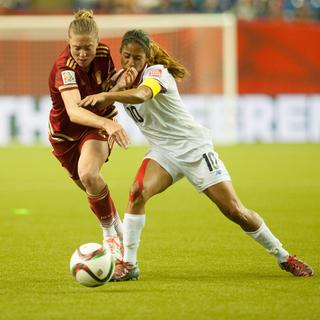 Le match Espagne-Costa Rica de la Coupe du Monde de football féminin au Canada, à Montréal, le 9 juin 2015. [CITIZENSIDE/AFP - Vincent Graton]