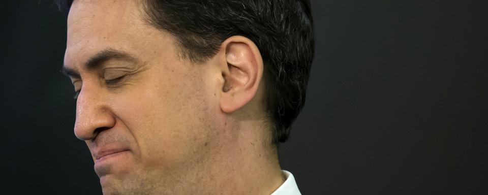 Ed Miliband, leader du parti travailliste. [key - (AP Photo/Jon Super)]