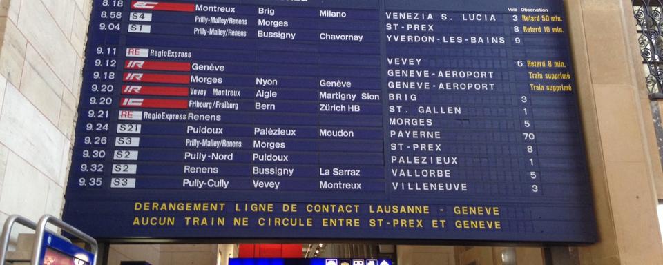 La ligne Lausanne-Genève a été perturbée vendredi 3 juillet. [Kevin Gertsch]