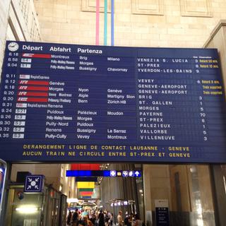 La ligne Lausanne-Genève a été perturbée vendredi 3 juillet. [Kevin Gertsch]