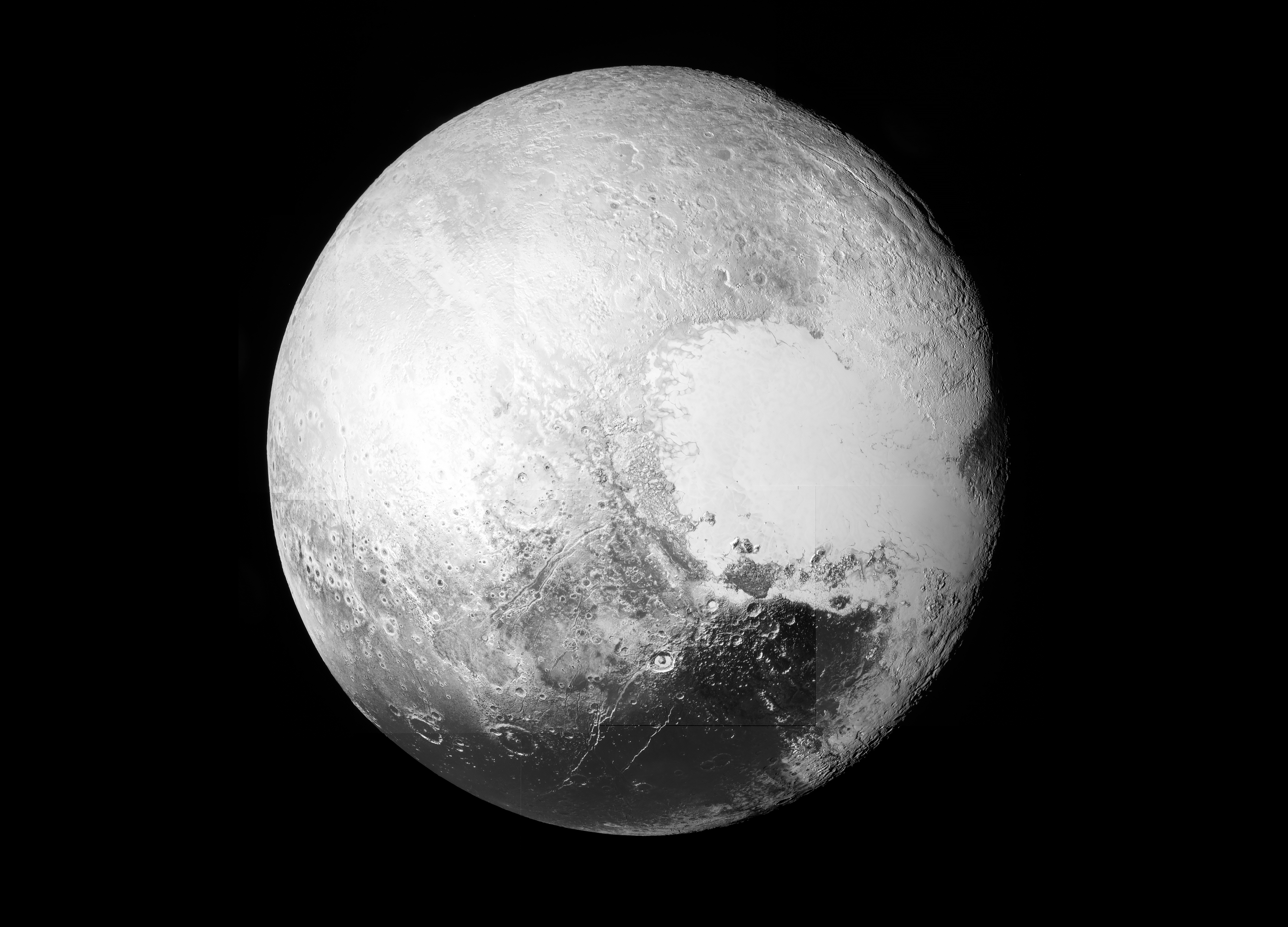 Pluton en haute définition. [NASA]
