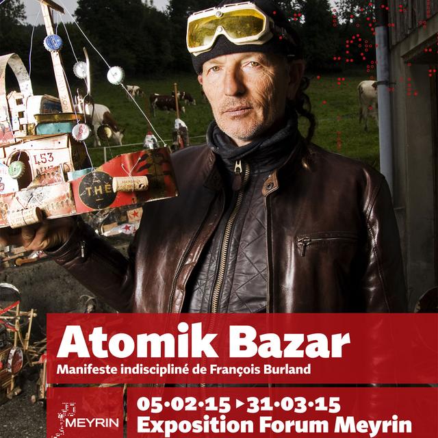 Affiche de l'exposition "Atomik Bazar". [meyrinculture.ch]